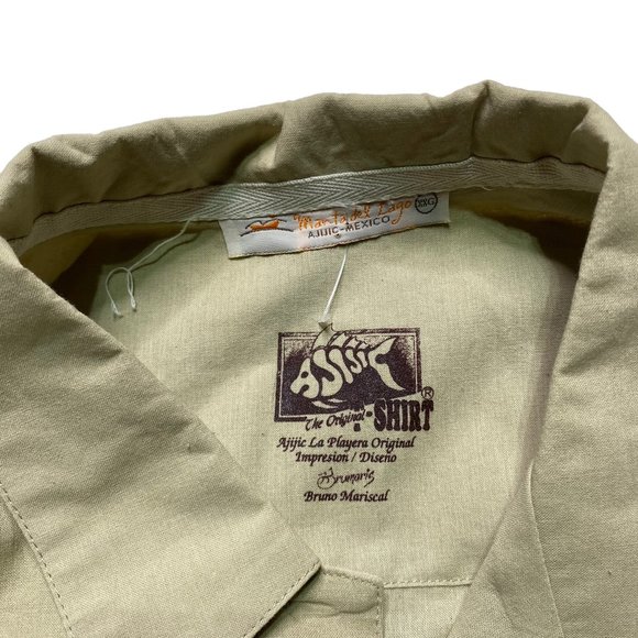 Manta Del Lago Shirt Button Front Mens Size XXG Abstract Print Short Sleeve - Picture 5 of 8